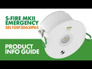 SAL S-FIRE MKII SEL10SF3D63 LED Emergency White 1.8W 240V IP65 - SEL10SF3D63IP65