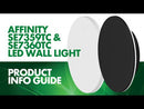 SAL AFFINITY SE7359TC Exterior Wall Lights Tri - Black / White 8W 240V IP65 - SE7359TC/BK, SE7359TC/WH -SAL Lighting