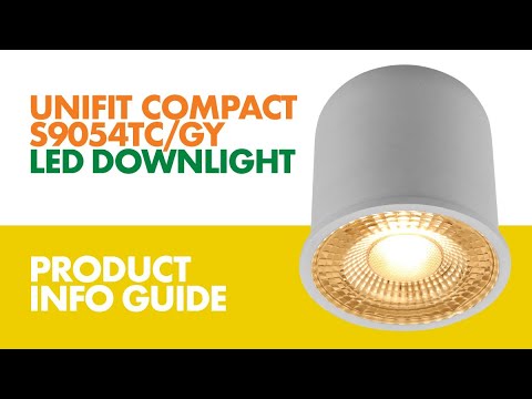 SAL UNIFIT COMPACT LED Downlights Tri- Grey 8W 240V IP20- S9054TC/GY