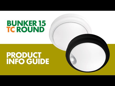 SAL BUNKER 15 ROUND SL7272TC LED Bulkheads Tri- White/ Black 15W 240V IP65 - SL7272TC/WH, SL7272TC/BK