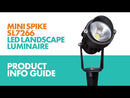 SAL Mini SL7266 Garden Spike Light 3000K Black 6W 12V IP65 - SL7266WW/BK