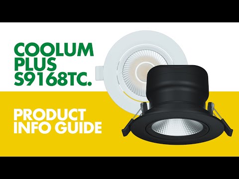 SAL COOLUM PLUS S9168TC LED Downlight Tri - Black / White 9W 240V IP20 - S9168TC/WH, S9168TC/BK