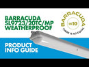 SAL BARRACUDA LED Linear Batten Tri - Grey 12/40W 240V IP66 - SL9723TC/MP - SAL Lighting