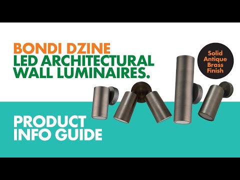 SAL BONDI DZINE S Exterior Wall Lights Tri- Antique Brass 4W 240V IP65- SE7121TC/AB