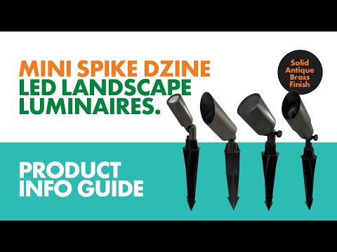 SAL MINI SPIKE DZINE (XV) Garden Spike Lights Tri- Antique Brass 4W 12V IP54- SE7363/TC/AB 