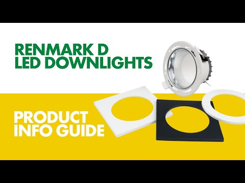 SAL RENMARK S9081D LED Downlights Tri - White / Black 10W 240V IP64 - S9081D10TC/WH, S9081SQ/WH/P, S9081RD/BK/P, S9081SQ/BK/P