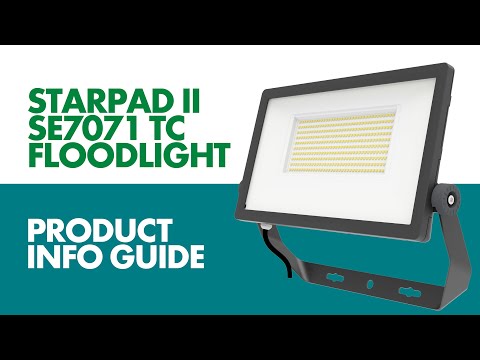 SAL STARPAD II SE7071TC LED Flood Light Tri- Black/ Silver/ White 15/100W 240V IP65 - SE7071