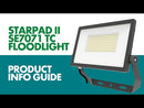 SAL STARPAD II SE7071TC LED Flood Light Tri- Black/ Silver/ White 15/100W 240V IP65 - SE7071