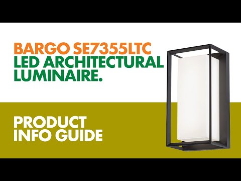 SAL Bargo Exterior Wall Lights Tri- Black 14W 240V IP54- SE7355L/TC