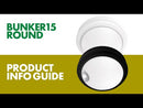BUNKER 15 ROUND SENSOR SL7272 - 15W - Eco Smart Lighting
