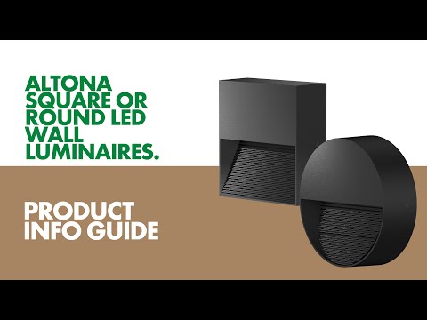 SAL Altona-S Plus SE7358 Exterior Wall Lights 3000K 5000K Black 5W 240V IP65 - SE7358WW/BK, SE7358NDL/BK- SAL Lighting