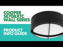 SAL COOPER SE7084TC Exterior Wall Lights Tri - Black / Silver 23W 240V IP65 - SE7084TC/BK, SE7084TC/SL - SAL Lighting