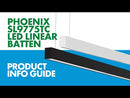 SAL PHOENIX SL9775TC LED Linear Battens Tri - Black / White 30W 240V IP20 - SL9775TC - SAL Lighting