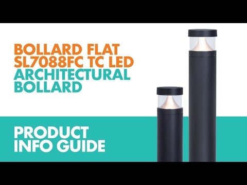 SAL BOLLARD FLAT SL7088FC TC LED Bollard Tri - Black 10W 240V IP44 - SL7088FC50TC/BK, SL7088FC85TC/BK- SAL Lighting