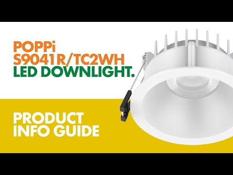 SAL POPPi LED Downlight Tri- White 9W 240V IP54- S9041R/TC2