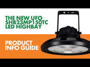 SAL UFO SHB23MP200TC LED High Bay Tri - Black 100/150/200W 240V - SHB23 - SAL Lighting