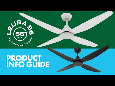 SAL LEURA 56 SDCF11/56/4 4 Blade Ceiling Fans 30W 240V- SDCF11/56/4