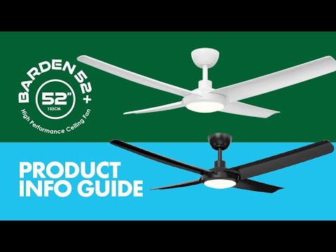 SAL BARDEN 52 + SDCF21/52/4/L 4 Blade Ceiling Fans 30W 240V- SDCF21/52/4/L