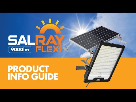 SAL SALRAY 9000 FLEXI LED Flood Lights 5000K Black 60W IP65- SSPF9000