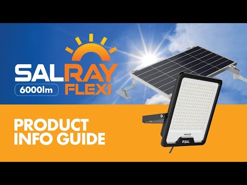 SAL SALRAY 6000 FLEXI LED Floodlights 5000K Black 40W IP65- SSPF6000