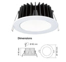 SAL ECOGEM S9041TC2 LED Downlights Tri - White 10W 240V IP44 - S9041TC2WH, S9041SM/TC2WH - SAL Lighting