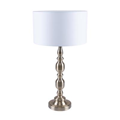 Domus SANDRA-TL Table Lamp  Antique Brass / Satin Chrome 240V IP20 - 22545, 22546 - Domus Lighting