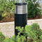 BOLLARD SE7102: LED Die-cast aluminium body, base plate mounting. Black or Silver option