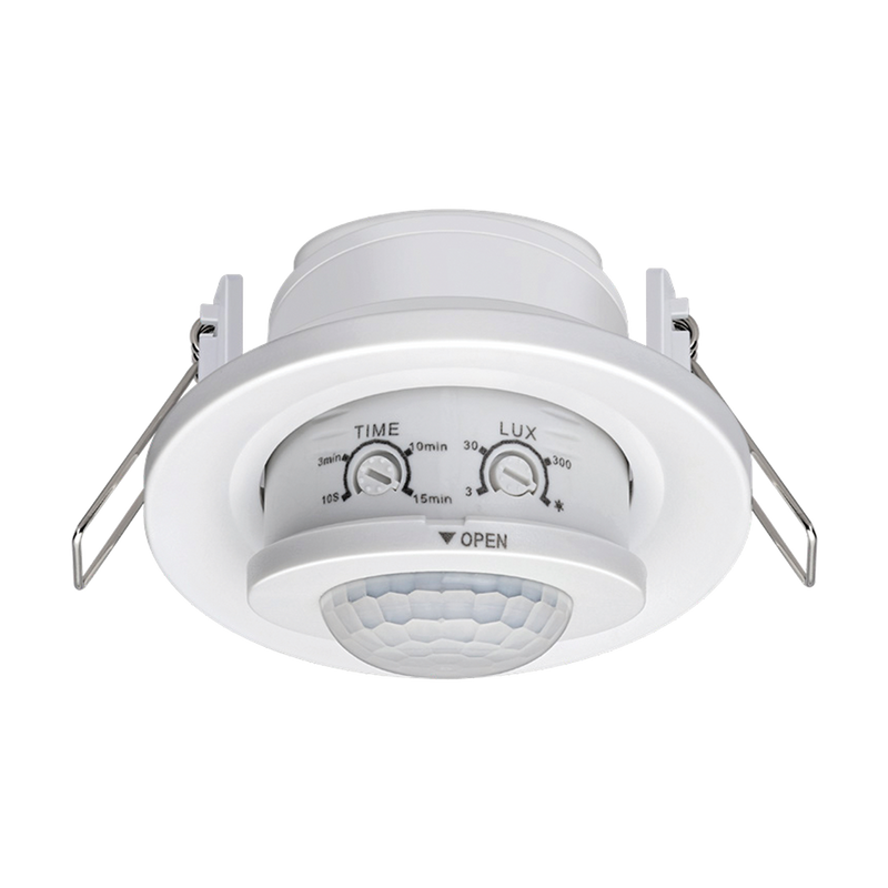 Domus Round Recessed PIR 360° Sensors White 0.5W 240V IP20 - 66036