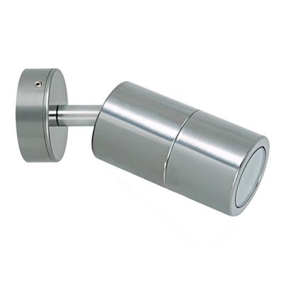 Domus Shadow 1 Light Adjustable Exterior Wall Lights Tri - Titanium Silver 240V IP65 - 49048