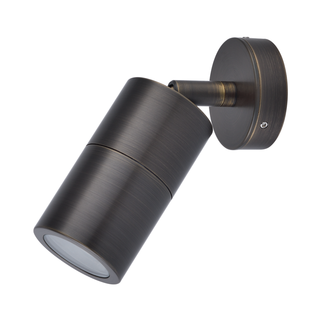 Domus SHADOW 1LT Adjustable Exterior Wall Lights Tri- Bronze/ Brass 240V IP65- 49061, 49063