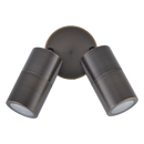 Domus Shadow 2LT Adjustable Exterior Wall Lights Tri- Bronze/ Brass 240V IP65-  49062, 49064