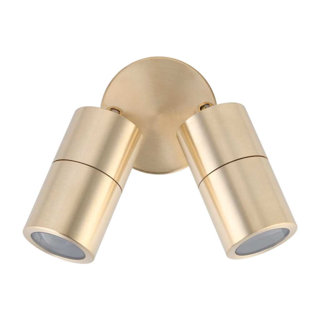 Domus Shadow 2LT Adjustable Exterior Wall Lights Tri- Bronze/ Brass 240V IP65-  49062, 49064