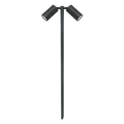 Domus Shadow 2 Light Adjustable Path Garden Spike Light 3000K 5000K Black 20W 12V IP65 - 49086, 49180, 49182 -  Domus Lighting