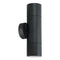 Domus Shadow 2 Light Fixed Up/Down Wall Bracket Exterior Wall Lights Tri - Black 240V IP65 - SHADOW - Domus Lighting