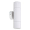 Domus Shadow 2 Light Fixed Up/Down Wall Bracket Exterior Wall Lights Tri - White 240V IP65 - SHADOW - Domus Lighting