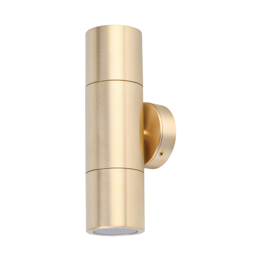 Domus Shadow 2LT Exterior Wall Lights Tri- Bronze/ Brass 240V IP65- 49032, 49034