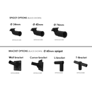 SAL Drive SHP305 LED Flood Light 5000K Black 70/180W 240V IP66 - SHP305/NDL/BK