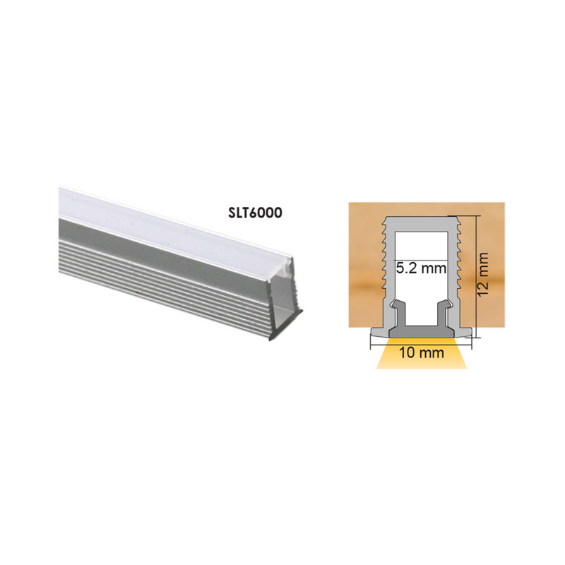 SAL SLT6000 LED Strip and Channels Anodised Silver - SLT6000/2