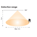 SAL IR Recessed Sensors White 240V IP20 - SMS804CR - SAL Lighting