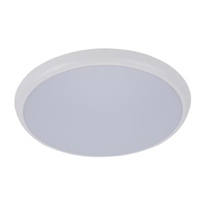 Domus Solar-300mm Round Slimline Dimmable LED Oysters Tri- White 25W 240V IP54 - 20940