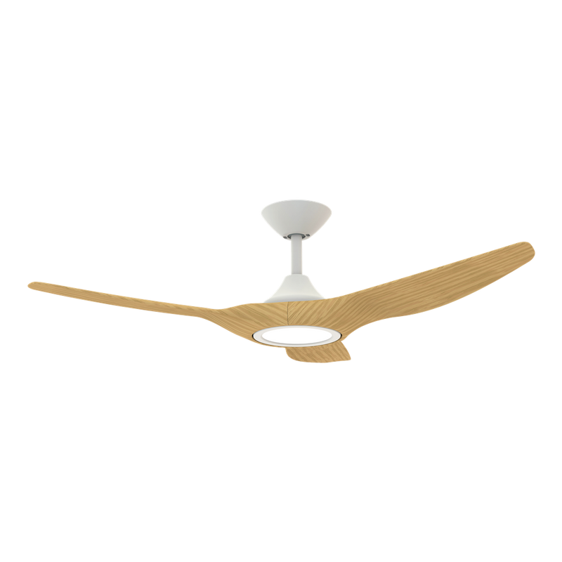 Domus Strike-48 3 Blade Ceiling Fan Tri - White-Black / Black-Walnut / White-Oak 18W 240V - STRIKE-48 - Domus Lighting