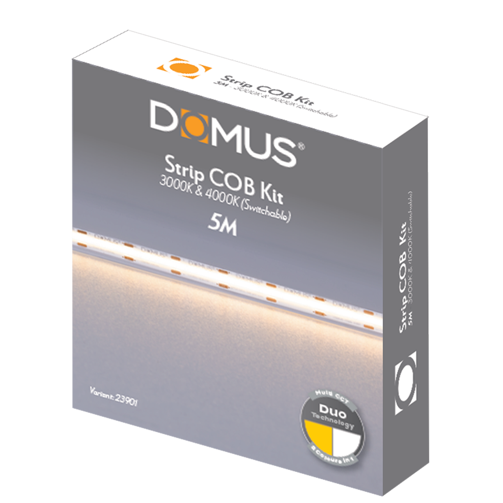 Domus STRIP-COB-KIT LED Strip Kit 3000K 4000K 6W 24V IP20- 23900, 23901