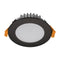 Domus TEK-10-TRIO - LED Dimmable Round Flat Face Downlight Tri - Black 10W 240V IP44 - 20620 (Clearance)- Domus Lighting