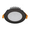 21599 Tek-13 13W 240V Round Dimmable LED Kit Tricolour IP44 Downlight - Black Dali Domus Lighting