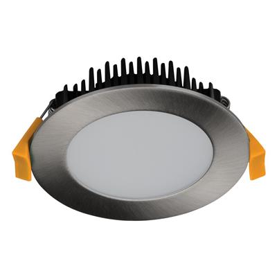 Domus Tek-13 Round Dimmable LED Downlight Kit Tri - Satin Chrome 13W 240V IP44 - 20445, 21600- Domus Lighting