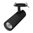 Domus THOR-PRO Recessed 62mm LED Track Light Tri- Black/ White 15W 240V IP20- 52513, 52514