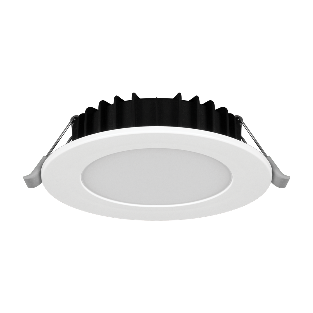 Domus Tick Round LED Downlights Tri - White 8W 240V IP44 - 20828