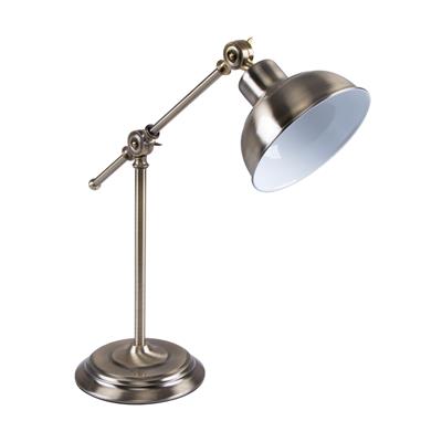 Domus Tinley Desk Table Lamp Antique Chrome/ Antique Brass/ Antique Copper 240V IP20 - 22525, 22526, 22527
