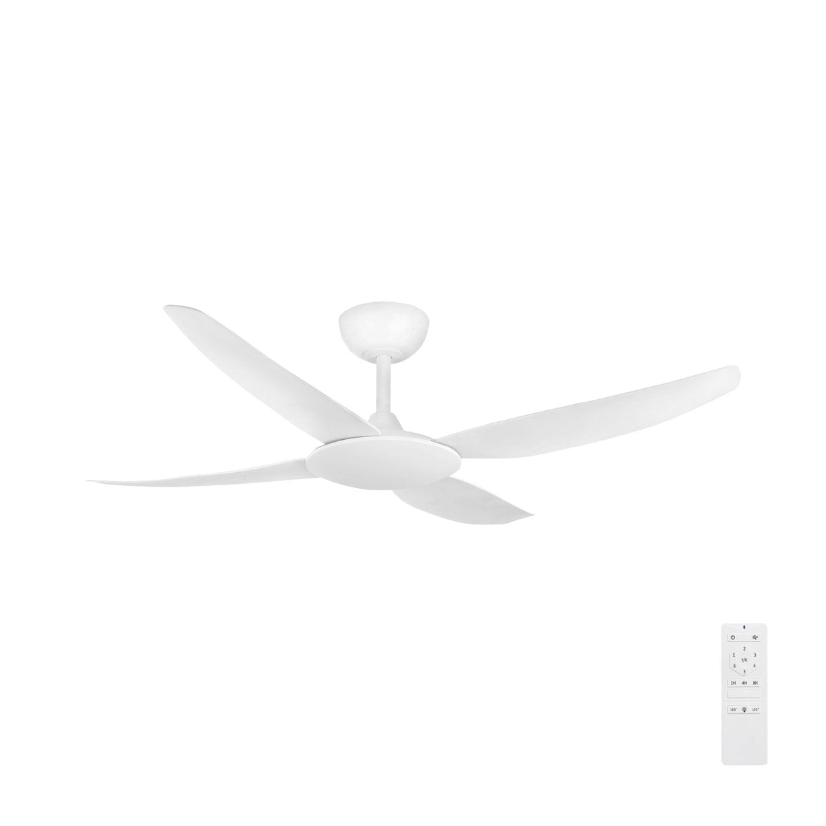 Brilliant Amari 52" DC Ceiling Fan – Black / White – 21719/06 – product-only image on white background