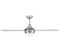 Brilliant TEMPO-II Light with Ceiling Fan White / Brushed Chrome 2 x 40W - 100012/05, 100012/13 -  Brilliant Lighting